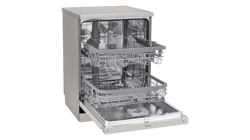 LG 14 Place QuadWash® Dishwasher in Platinum Steel Finish, XD4B14PS